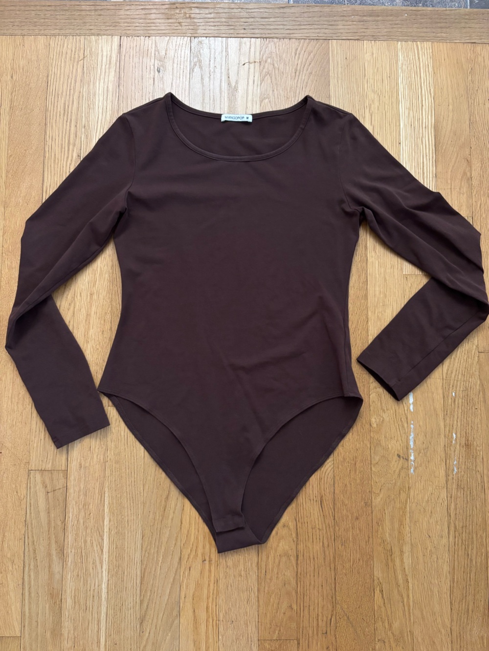 Chocolate Brown Cotton Bodysuit